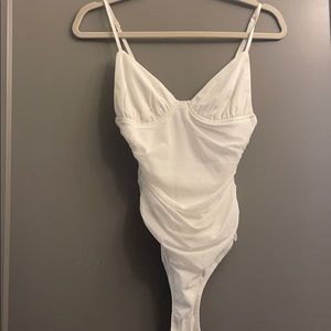 SOLD White bustier bodysuit